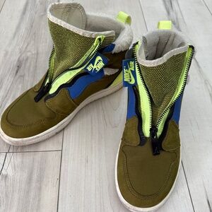Nike Air Jordan 1 Retro High Zip Olive / Volt / Blue – Women’s US 7.5